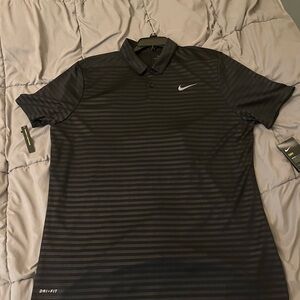 Nike Dri-Fit Polo Shirt Black Men’s Sz XL
